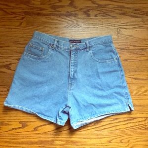 Vintage Halston High Waisted Jean Shorts